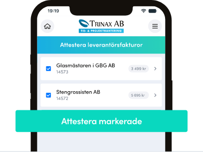 Attestera leverantörsfaktura i mobilen