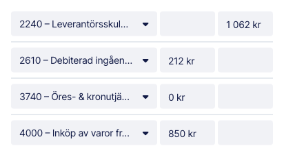 Granska leverantörsfaktura
