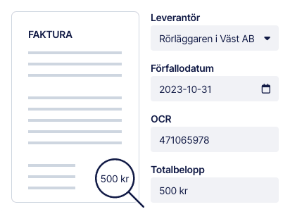 Skanna leverantörsfaktura