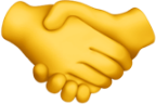 Emoji skakar hand